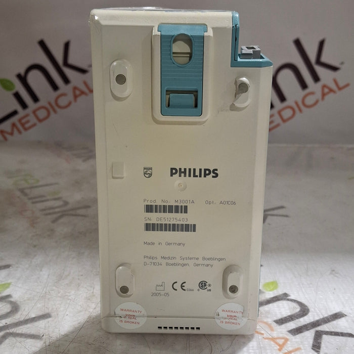 Philips M3001A-A01C06 Fast SpO2, NIBP, ECG, Temp, IBP MMS Module