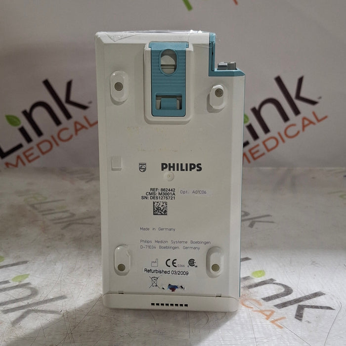 Philips M3001A-A01C06 Fast SpO2, NIBP, ECG, Temp, IBP MMS Module