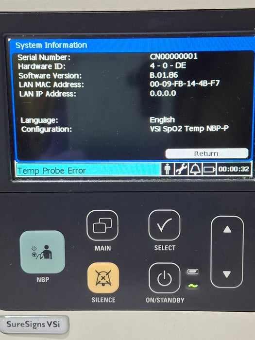 Philips SureSigns VSi Vital Signs Monitor