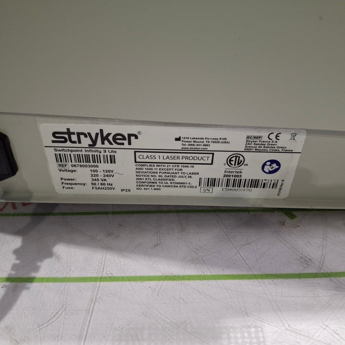 Stryker Switchpoint Infinity 3 Simplified Operating Theatre Control