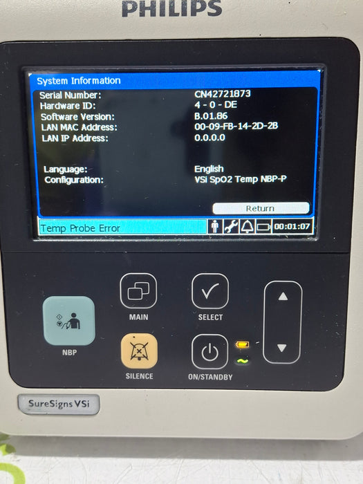 Philips SureSigns VSi Vital Signs Monitor