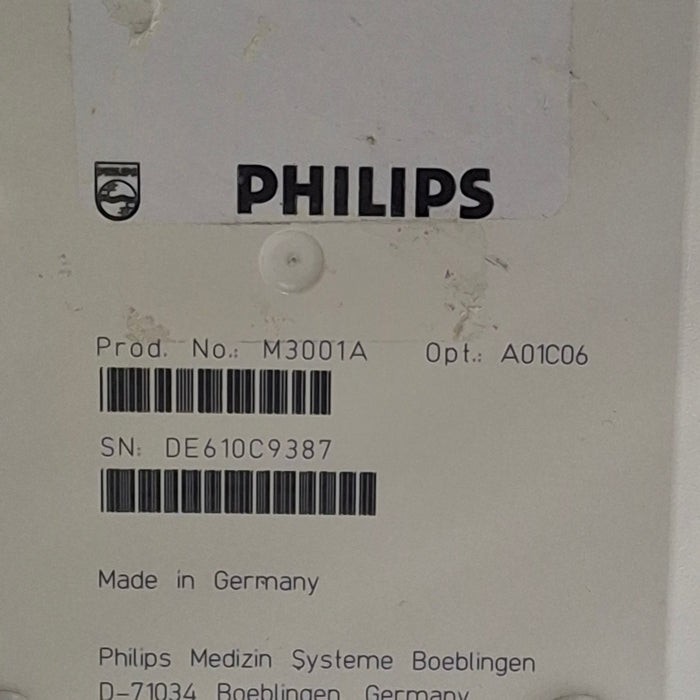 Philips M3001A-A01C06 Fast SpO2, NIBP, ECG, Temp, IBP MMS Module