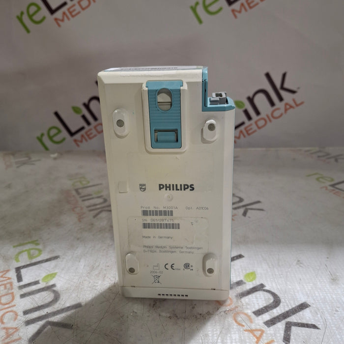 Philips M3001A-A01C06 Fast SpO2, NIBP, ECG, Temp, IBP MMS Module