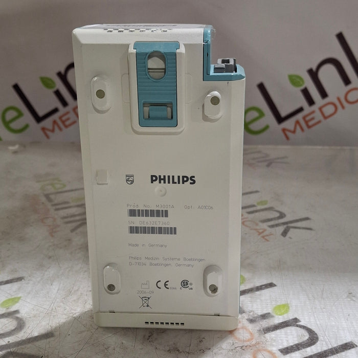 Philips M3001A-A01C06 Fast SpO2, NIBP, ECG, Temp, IBP MMS Module