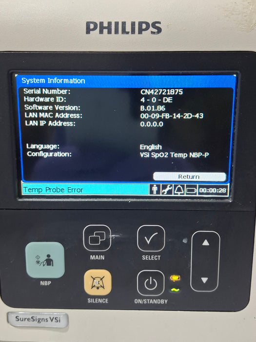Philips SureSigns VSi Vital Signs Monitor