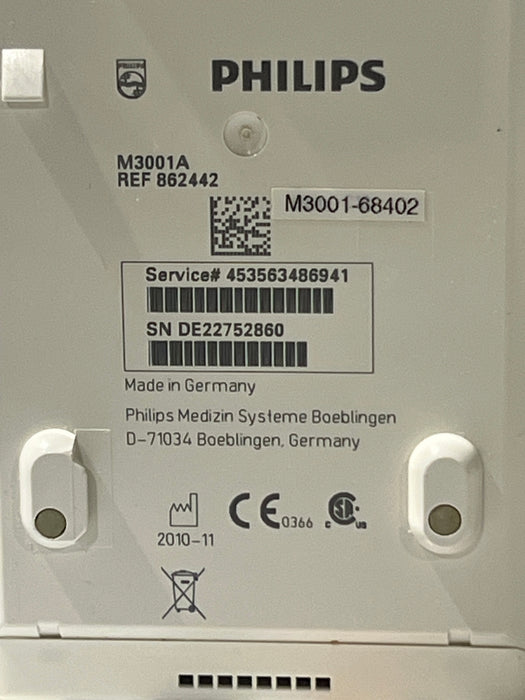 Philips M3001A-A01C06 Fast SpO2, NIBP, ECG, Temp, IBP MMS Module