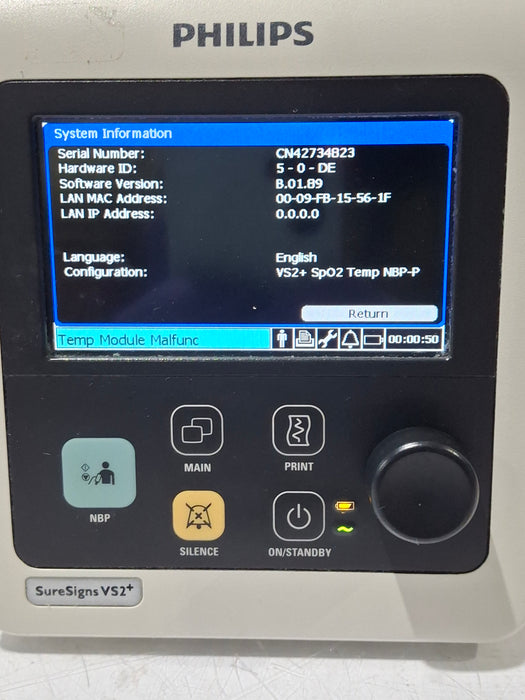 Philips SureSigns VS2+ Vital Signs Monitor