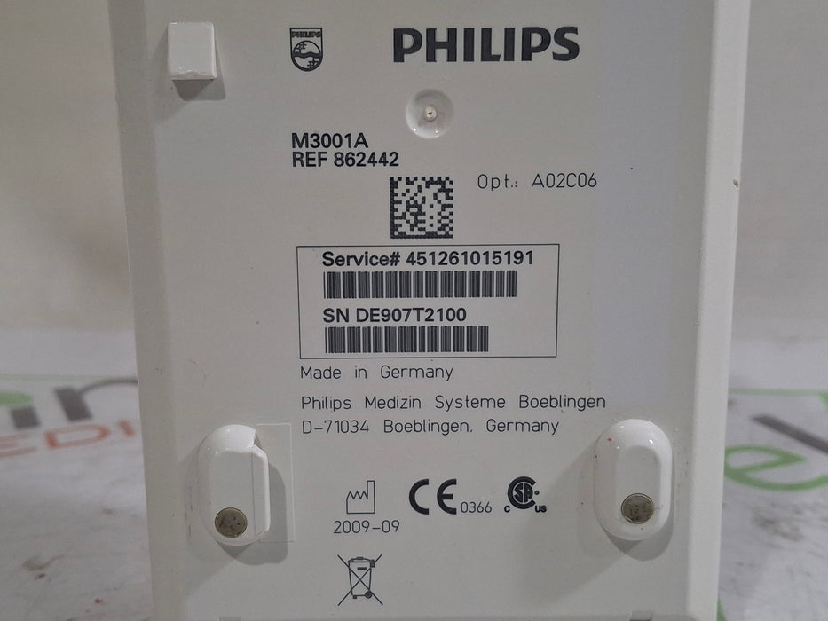 Philips M3001A-A02C06 OxiMax SpO2, NIBP, ECG, Temp, IBP MMS Module