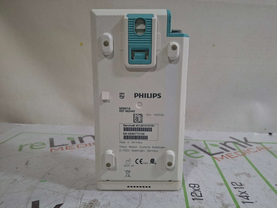 Philips M3001A-A02C06 OxiMax SpO2, NIBP, ECG, Temp, IBP MMS Module