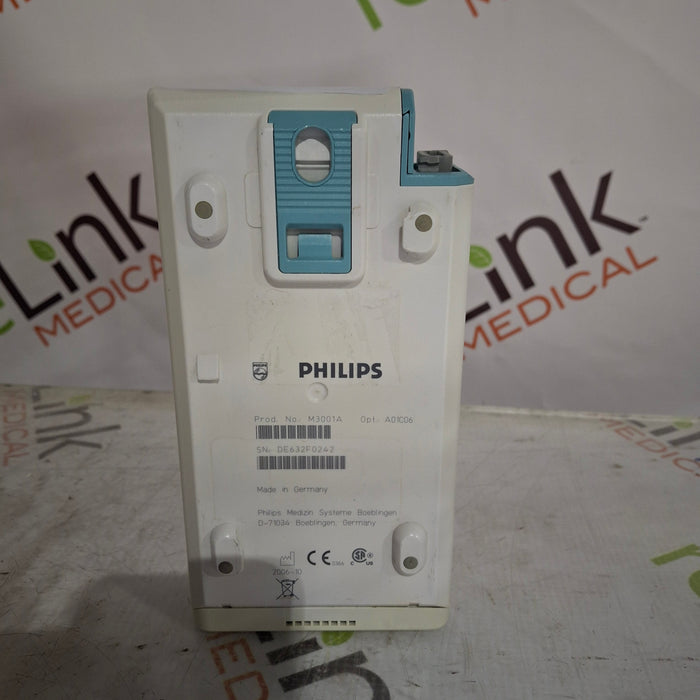 Philips M3001A-A01C06 Fast SpO2, NIBP, ECG, Temp, IBP MMS Module