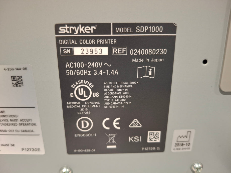 Stryker SDP1000 Digital Color Printer