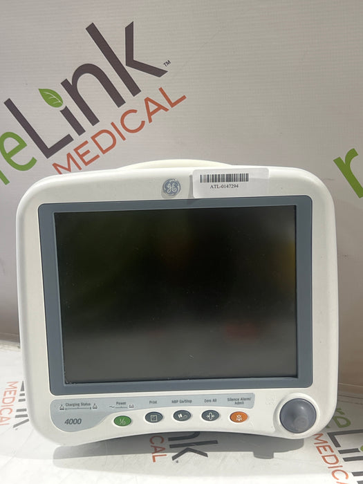 GE Healthcare Dash 4000 - Masimo SpO2 Patient Monitor