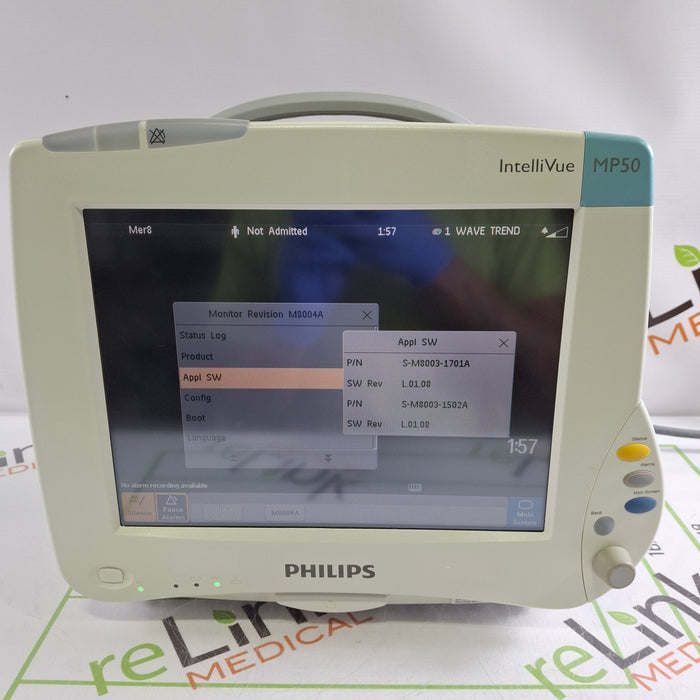 Philips IntelliVue MP50 Patient Monitor