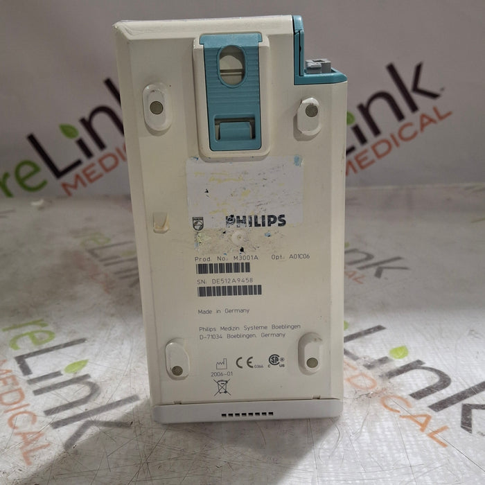 Philips M3001A-A01C06 Fast SpO2, NIBP, ECG, Temp, IBP MMS Module
