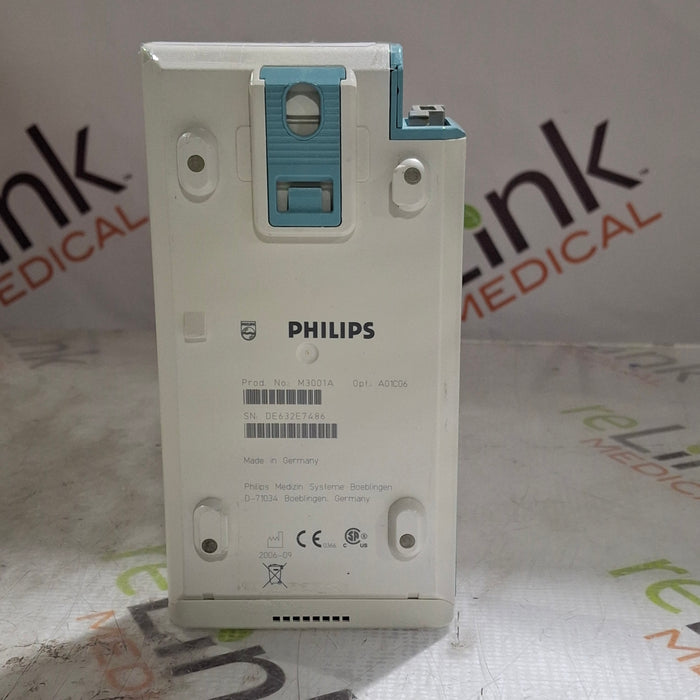 Philips M3001A-A01C06 Fast SpO2, NIBP, ECG, Temp, IBP MMS Module