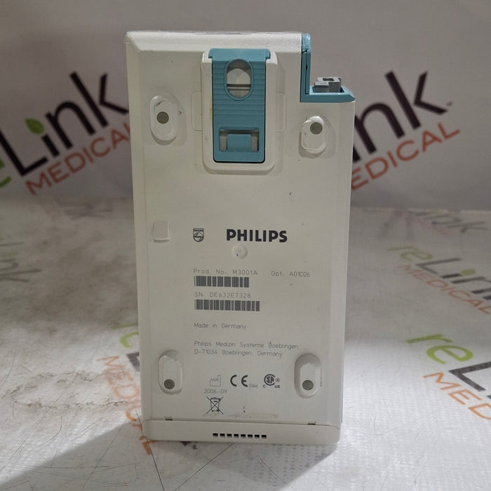 Philips M3001A-A01C06 Fast SpO2, NIBP, ECG, Temp, IBP MMS Module