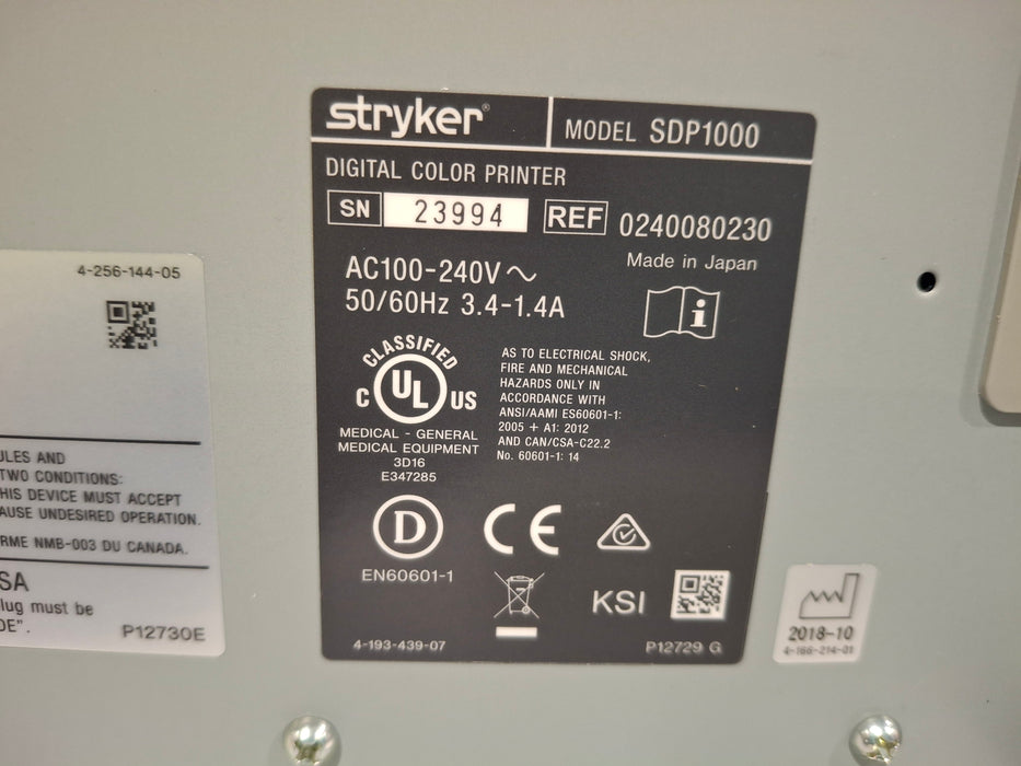 Stryker SDP1000 Digital Color Printer