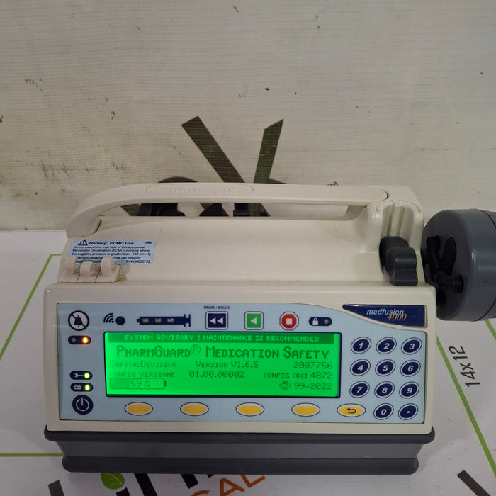 Smiths Medical Medfusion 4000 Syringe Infusion Pump