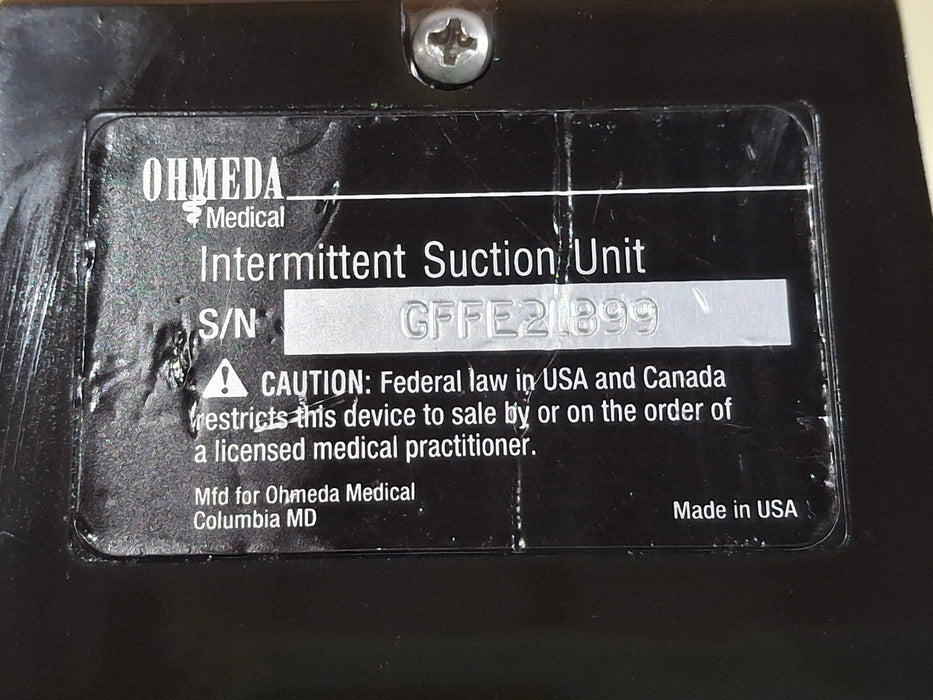 Ohmeda Medical 200 Intermittent Suction Unit
