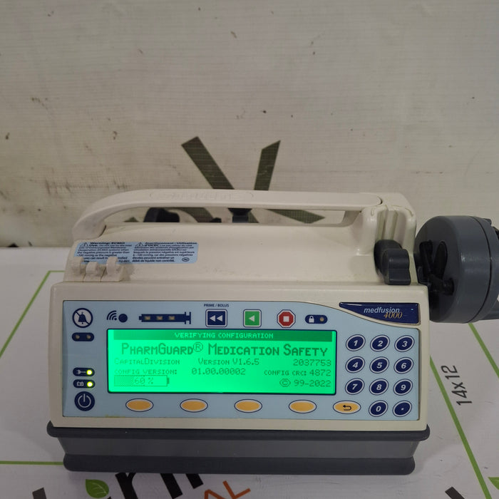 Smiths Medical Medfusion 4000 Syringe Infusion Pump