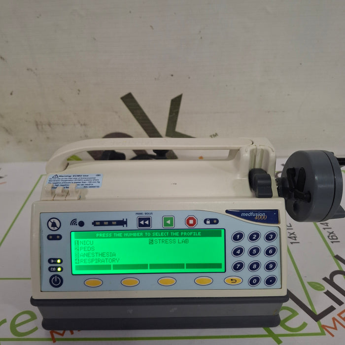 Smiths Medical Medfusion 4000 Syringe Infusion Pump