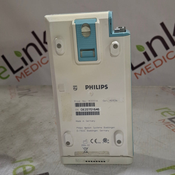 Philips M3001A-A01C06 Fast SpO2, NIBP, ECG, Temp, IBP MMS Module