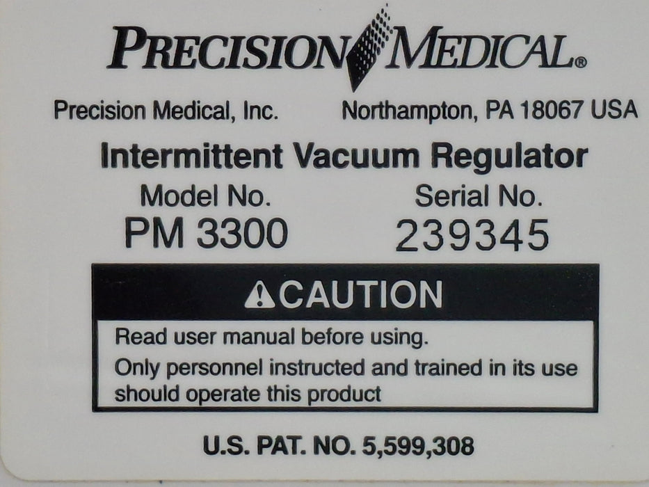 Precision Medical PM3300 Intermittent Vacuum Regulator