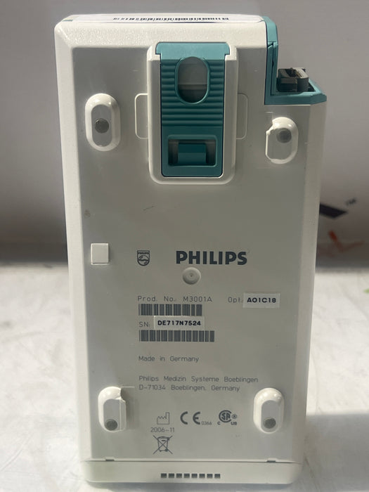 Philips M3001A-A01C18 Fast SpO2, NIBP, 12 lead ECG, Temp, IBP MMS Module