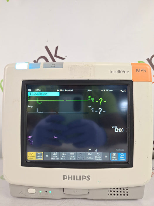 Philips Intellivue MP5 - ECG, Oximax SpO2, NIBP, Press, Temp CO2 Patient Monitor
