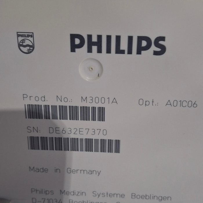 Philips M3001A-A01C06 Fast SpO2, NIBP, ECG, Temp, IBP MMS Module