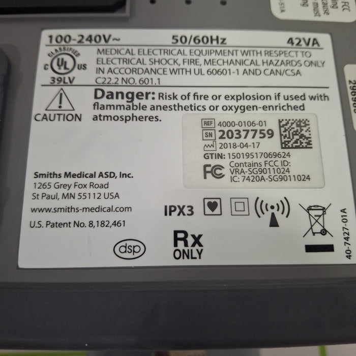 Smiths Medical Medfusion 4000 Syringe Infusion Pump