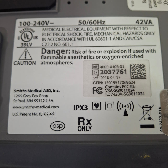 Smiths Medical Medfusion 4000 Syringe Infusion Pump