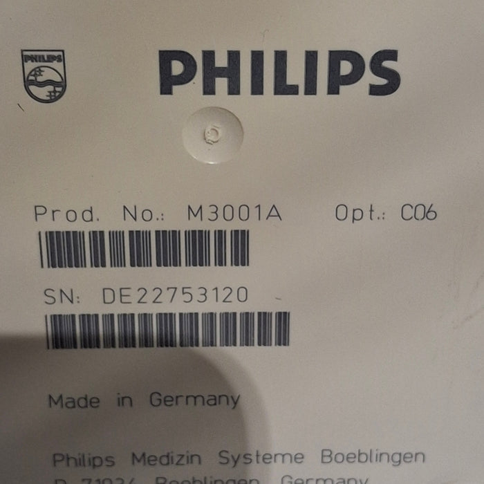 Philips M3001A-C06 Fast SpO2, NIBP, ECG, Temp, IBP MMS Module