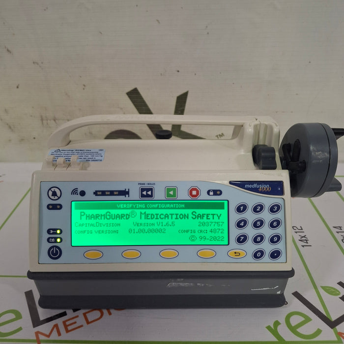 Smiths Medical Medfusion 4000 Syringe Infusion Pump