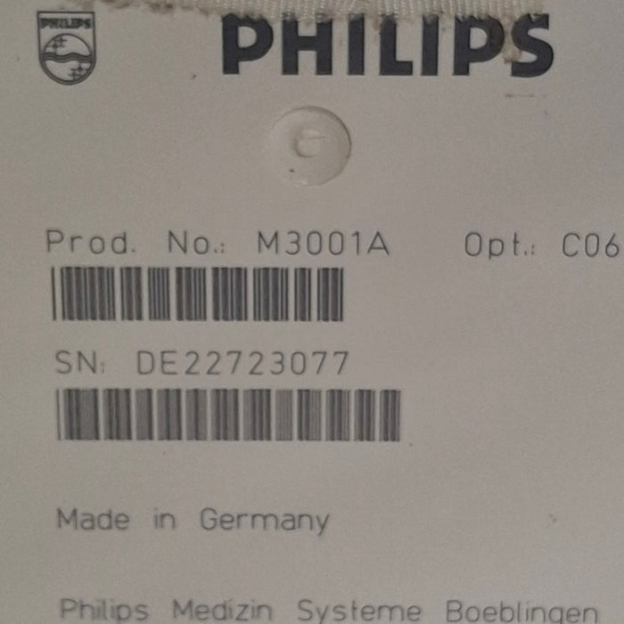 Philips M3001A-C06 Fast SpO2, NIBP, ECG, Temp, IBP MMS Module