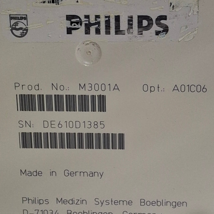 Philips M3001A-A01C06 Fast SpO2, NIBP, ECG, Temp, IBP MMS Module