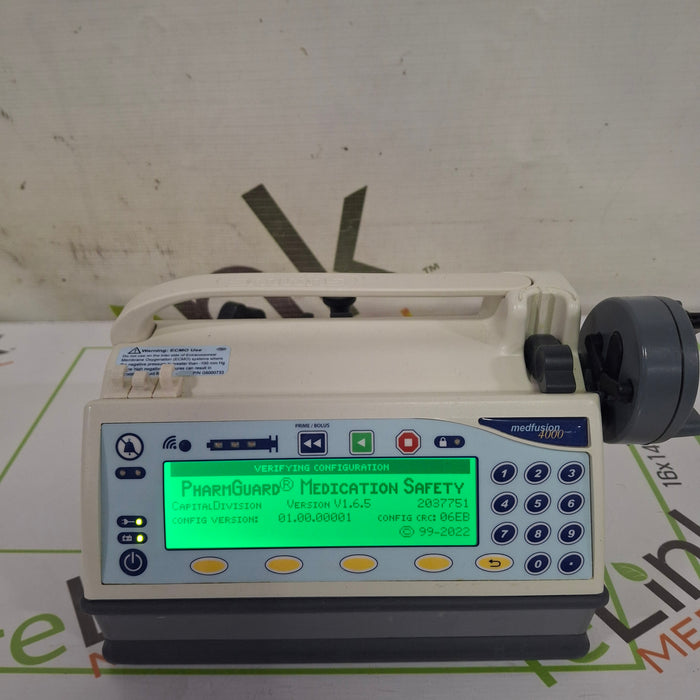 Smiths Medical Medfusion 4000 Syringe Infusion Pump