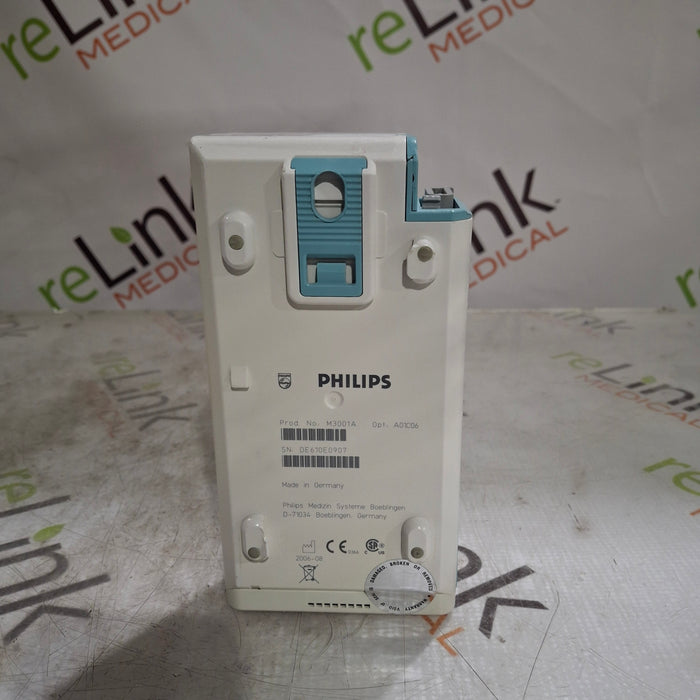 Philips M3001A-A01C06 Fast SpO2, NIBP, ECG, Temp, IBP MMS Module