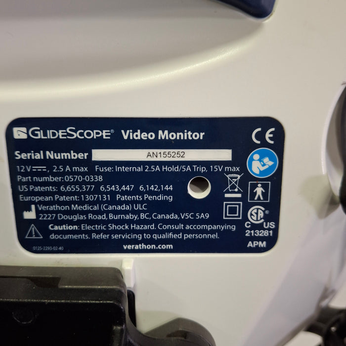 Verathon Medical, Inc Glidescope Video Laryngoscope