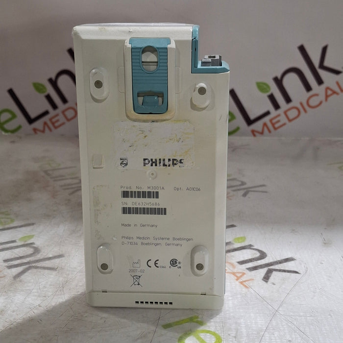 Philips M3001A-A01C06 Fast SpO2, NIBP, ECG, Temp, IBP MMS Module