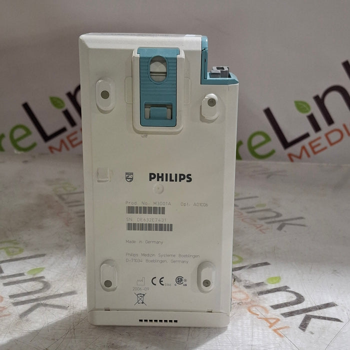 Philips M3001A-A01C06 Fast SpO2, NIBP, ECG, Temp, IBP MMS Module