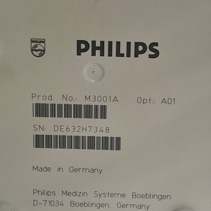 Philips M3001A-A01 Fast SpO2, NIBP, ECG MMS Module