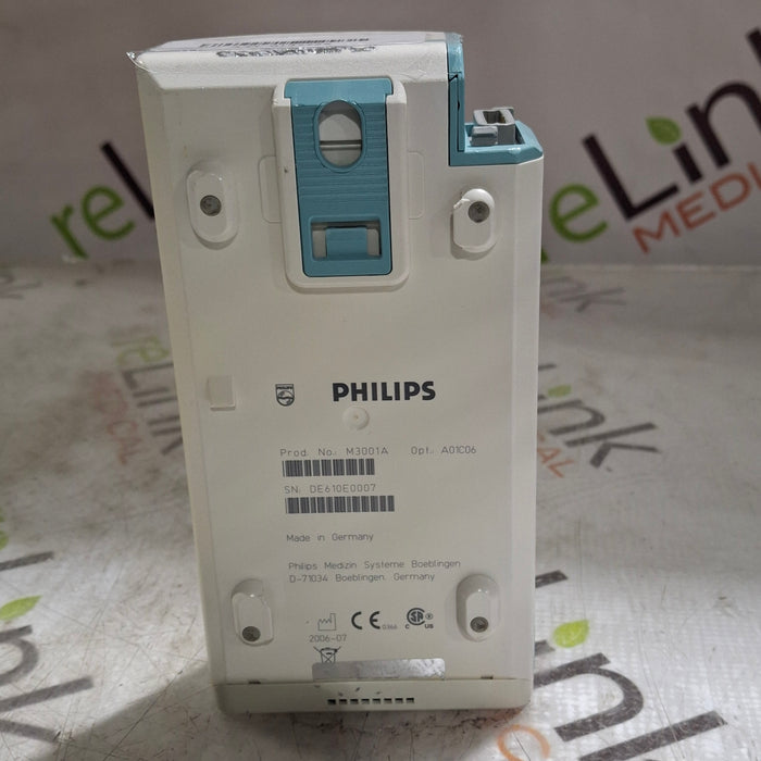 Philips M3001A-A01C06 Fast SpO2, NIBP, ECG, Temp, IBP MMS Module