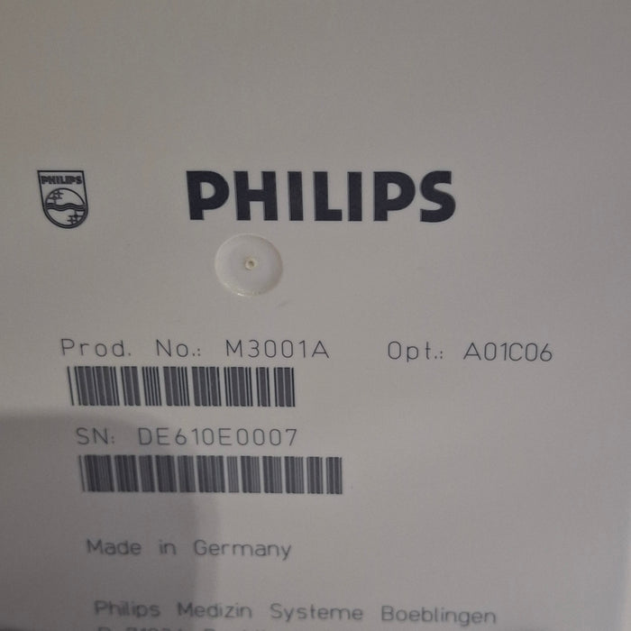 Philips M3001A-A01C06 Fast SpO2, NIBP, ECG, Temp, IBP MMS Module