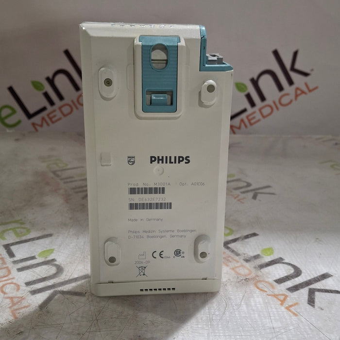Philips M3001A-A01C06 Fast SpO2, NIBP, ECG, Temp, IBP MMS Module