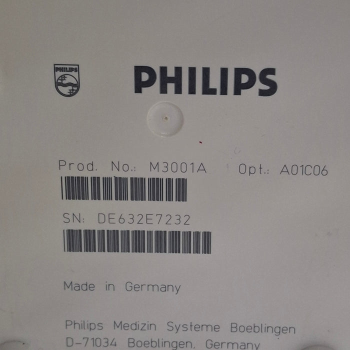 Philips M3001A-A01C06 Fast SpO2, NIBP, ECG, Temp, IBP MMS Module