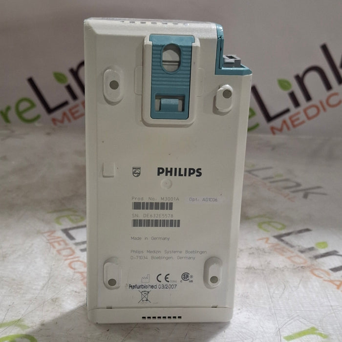 Philips M3001A-A01C06 Fast SpO2, NIBP, ECG, Temp, IBP MMS Module