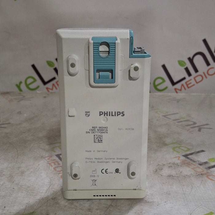 Philips M3001A-A01C06 Fast SpO2, NIBP, ECG, Temp, IBP MMS Module