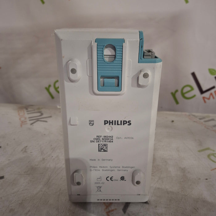 Philips M3001A-A01C06 Fast SpO2, NIBP, ECG, Temp, IBP MMS Module