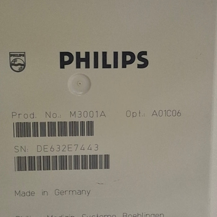 Philips M3001A-A01C06 Fast SpO2, NIBP, ECG, Temp, IBP MMS Module